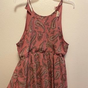 High Neck Wet Seal Dress